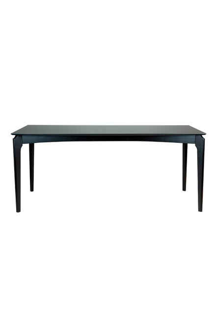 Canela MESA COMEDOR CANELA MADERA NEGRA 180X90X76H