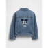 V-DIS EMB DNM JKT MEDIUM WASH