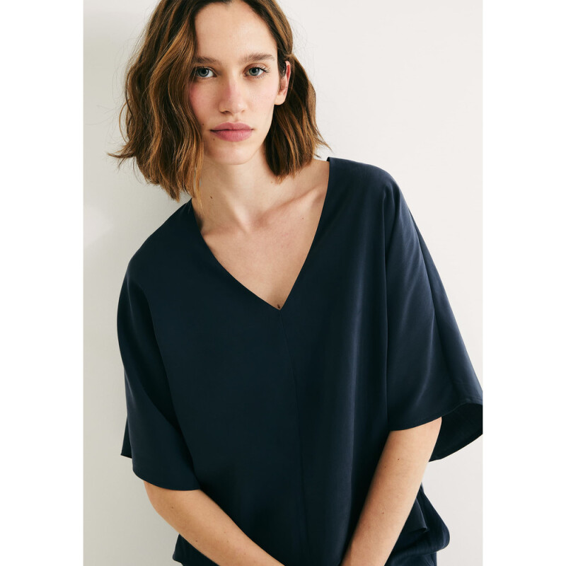 BLUSA MM FEM AZUL MARINHO