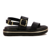 Sandalia Mujer Beira Rio Dos Tiras Y Hebilla Negro