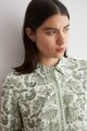 Camisa estampa Boho verde oliva