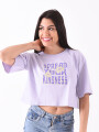 REMERA SPREAD YOUR KINDNESS LILA