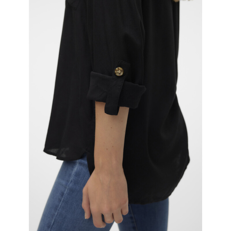 VMBUMPY L/S SHIRT NEW WVN GA NOOS BLACK
