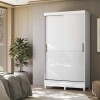 Ropero 2 puertas 2 cajones - Blanco - Linea FIT Ropero 2 puertas 2 cajones - Blanco - Linea FIT