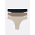 CALCINHA FEM PRETO/BEGE/MARROM