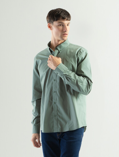 Camisa Manga Larga Algodón Principe Verde