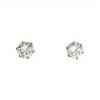 Caravanas Solitario oro- Oro bajo - Zirconia - CA8186 conpiedra