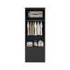 Ropero Americano PLUS 2 puertas + 2 Cajones - 100%MDF Grafito