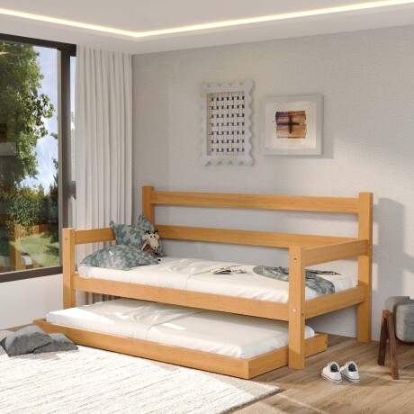 CAMA MARINERA MADERA NATURAL-BEIGE SOFIA