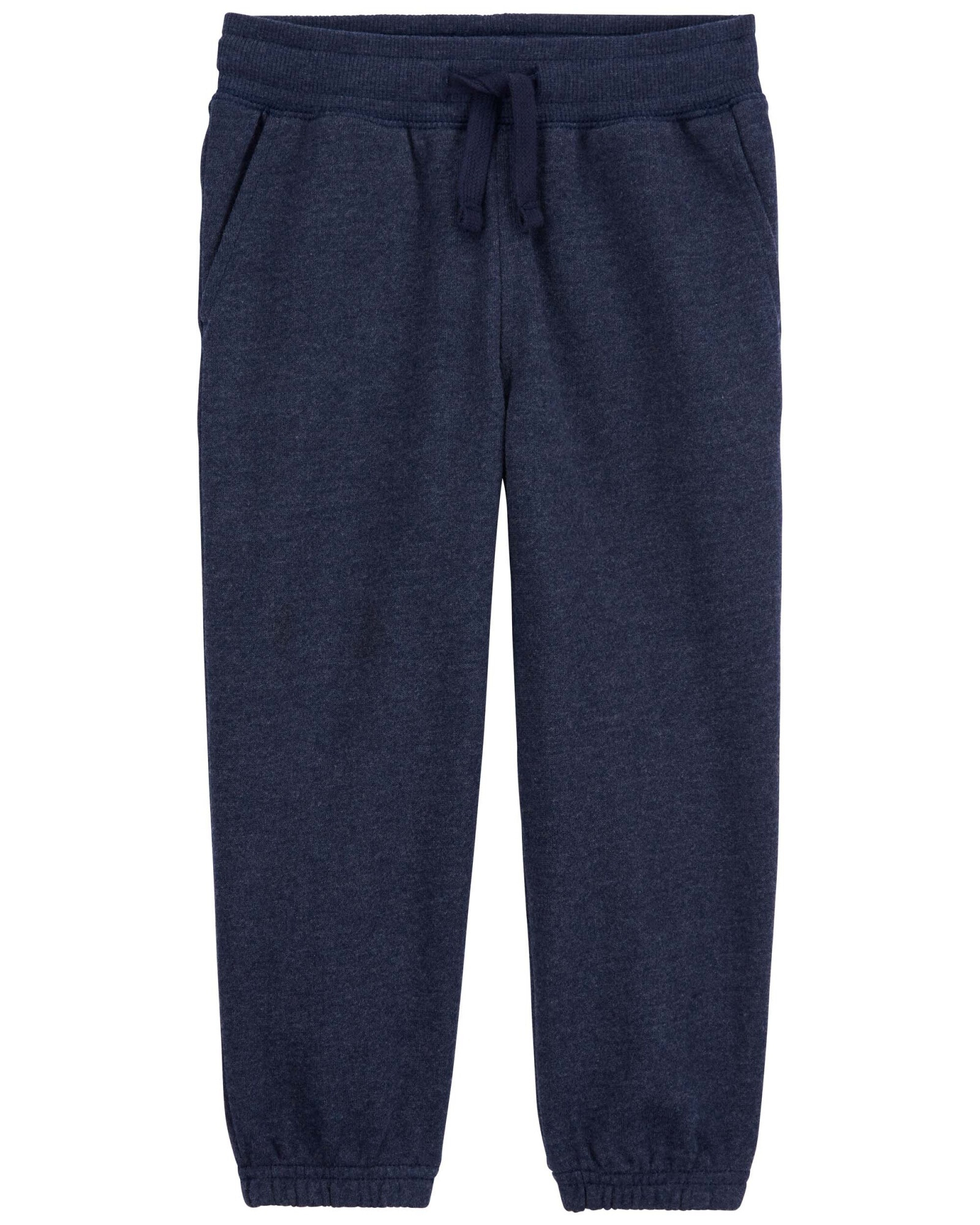 Pantalón deportivo de algodón, con logo, azul marino. Talles 2-5T Sin color