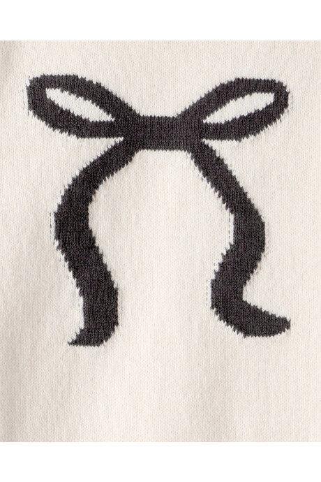 Set dos piezas de algodón, pantalón y buzo, marfil Sin color