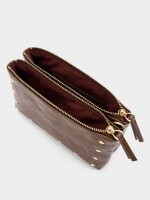 Bolso Bandolera Con Tachuelas marron