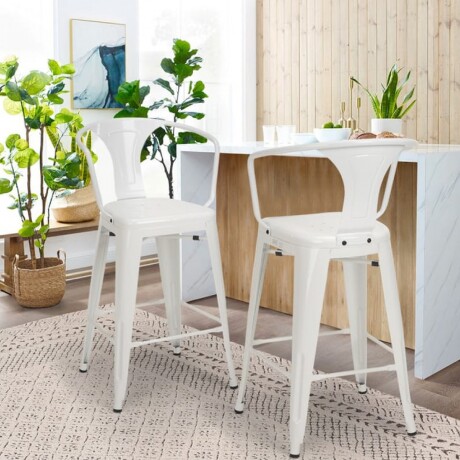 SILLA TOLIX METALICA CON POSABRAZOS Silla Tolix Metálica Con Posabrazos Blanca