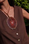 Simple Ágata Necklaces Terracota