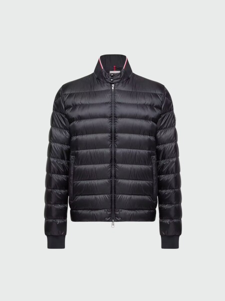 MONCLER - Campera Corta de Plumas Rigel Negro