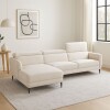 Sofá con chaise MOOVE BEIGE - IZQUIERDO