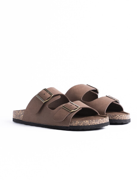 Sandalia C/Hebilla Canarias Camel