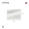 Espejo Horizontal Lumax Xindi Marco Rectangular 90 x 70cm Blanco