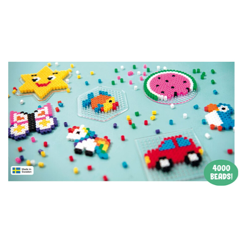 Cuentas para planchar 4.000 piezas + set Hama Beads Playbox Cuentas para planchar 4.000 piezas + set Hama Beads Playbox