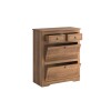 Comoda Zapatera Madera Maciza Linea Mexicana Oscura