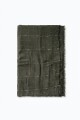 Pashmina con textura verde oliva
