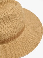 Sombrero Con Efecto Rafia camel