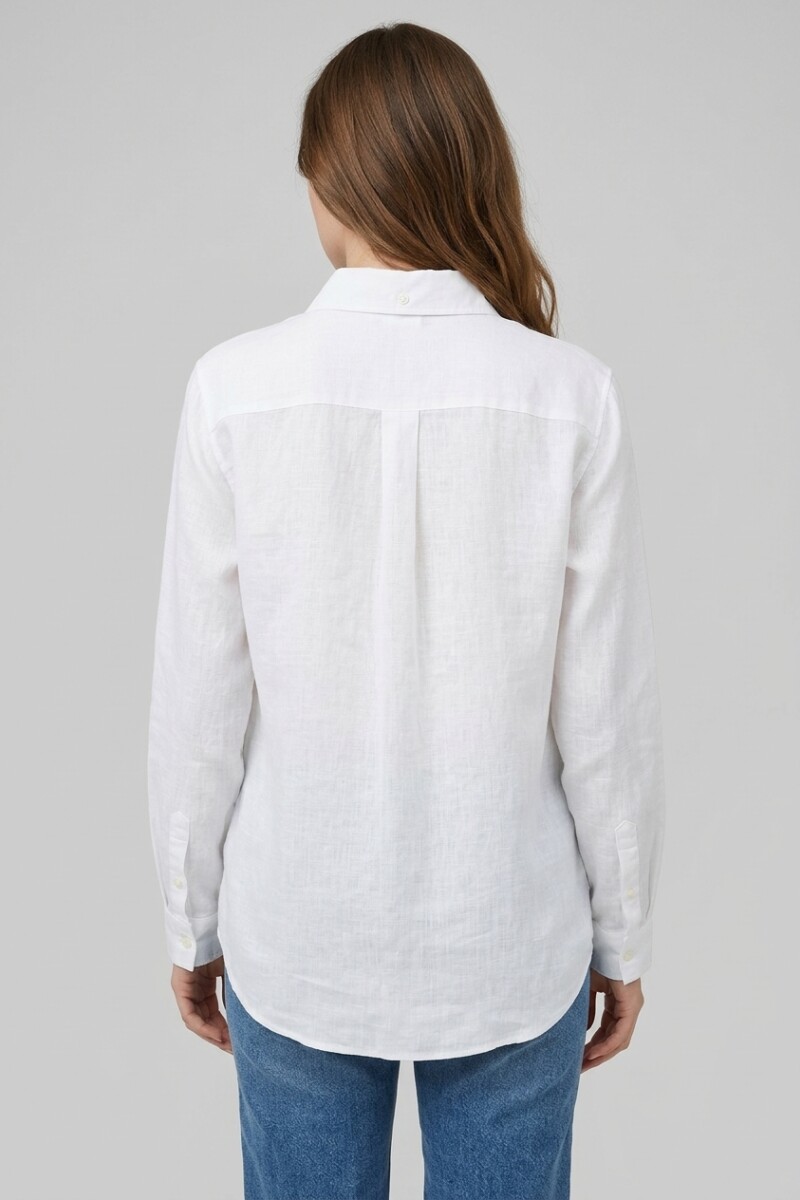 Camisa m/l liviana BLANCO