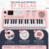 Organo Musical Infantil Medeli 37 Teclas Portátil Mk1 ROSADO