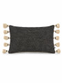 FUNDA ALMOHADON GASPEADO NEGRO
