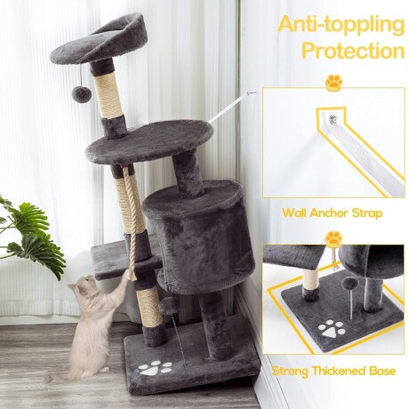 Torre para gatos 3 pisos Torre para gatos 3 pisos