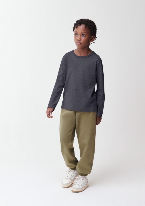 CAMISETA ML UNISSEX PRETO MESCLA