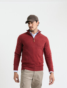 470415 REMERA HARRINGTON LABEL Naraja Melange