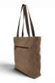 Bolso Tote de Lona Casual Marrón