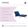 Catre cama plegable Lumax 180x75cm Acolchonado p/camping Catre cama plegable Lumax 180x75cm Acolchonado p/camping