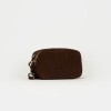 Bandolera New Eterial en Cuero Gamuza Chocolate