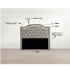 Respaldo De Sommier Ltc Relleno Con Guata Forrado En Suede Gris Respaldo De Sommier Ltc Relleno Con Guata Forrado En Suede Gris