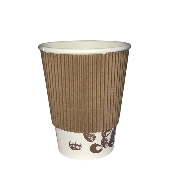 FAJA CARTÓN BEBIDAS CALIENTES 8 OZ MARRON