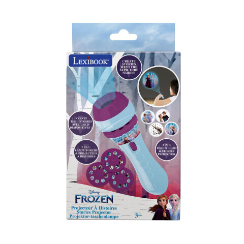 Linterna Proyector con 3 Discos Lexibook Frozen