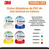 CINTA AISLADORA TEMFLEX 165 AMARILLO 19MM X 18M - 3M CINTA AISLADORA TEMFLEX 165 AMARILLO 19MM X 18M - 3M