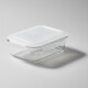 Pote hermético de vidrio 1040ml BLANCO