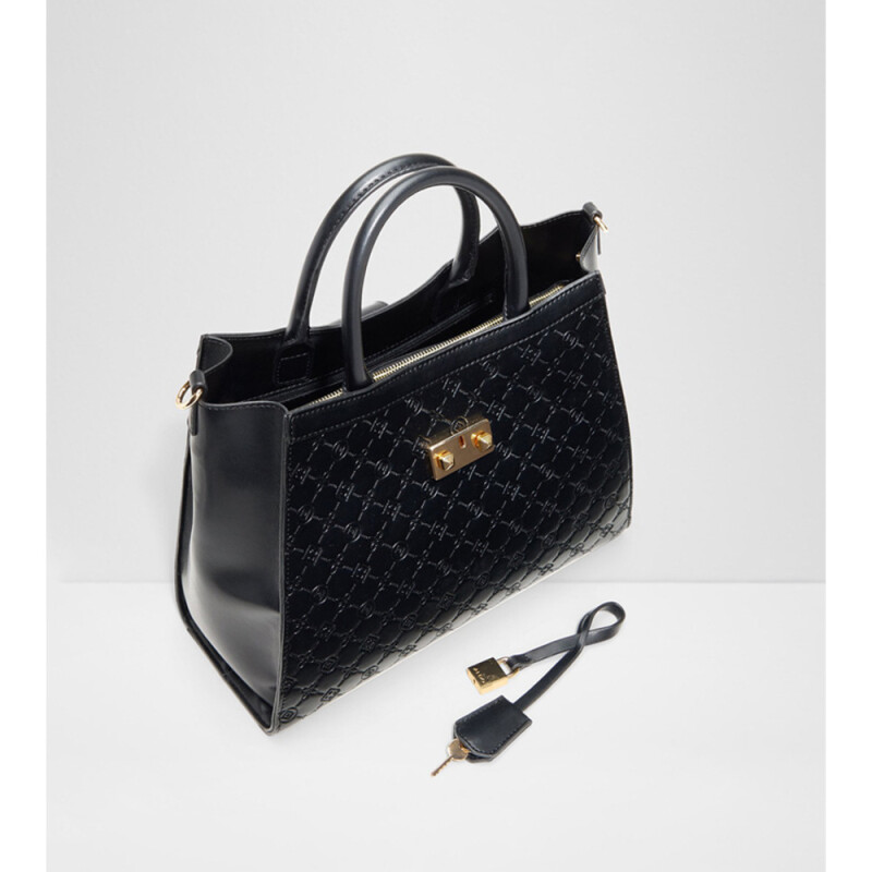 CRELALLY BLACK SYNTHETIC BLACK