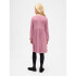 LS SNIT BOW FRONT DRS WISPY MAUVE WASH