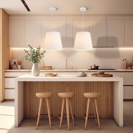 ARTEFACTO COLGANTE DECORATIVO SIRA - BLANCO Luminaria Colgante Sira Blanca