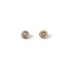 Caravanas Punto de luz-Plata y oro-Zirconia-CA5086 conpiedra