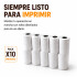 Rollo De Papel Térmico Para POS Impresora 57x40 mm Pack X20 Blanco 1