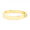 Brazalete Jaipur-Plata Rodinada con micra oro 18k-Piedra Cuarzo rosa-BR2005 conpiedra