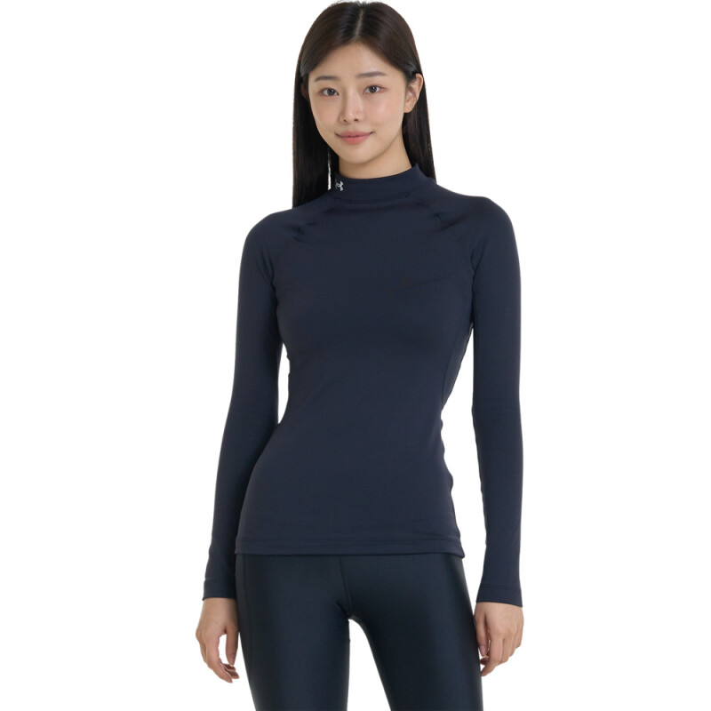 UA CG Authentics Mockneck-BLK BLK-001