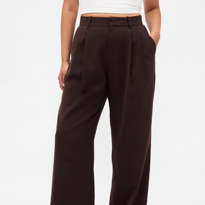 365 CURVY HR WIDE LEG - TRIBECA TWILL TERRA BROWN