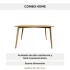 Mesa Comedor Eames Margot Rectangular 120x80 Acabado Premium Marrón 1