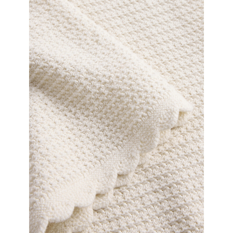 CROCHET WIDE LEG PANT IVORY FROST